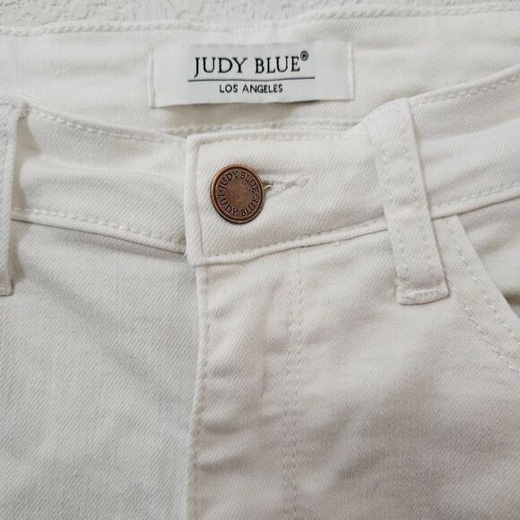 Judy Blue White Capri Size 5/27 - Picture 3 of 9